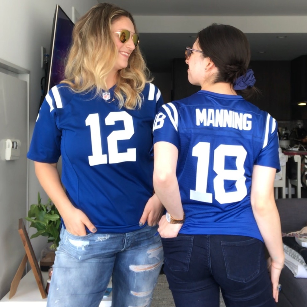 2 Indianapolis Colts Jerseys: Luck L, Manning S.